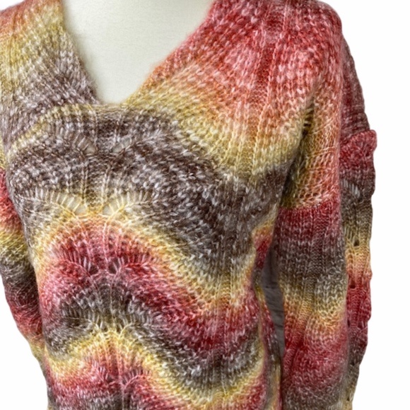 Coral Mocha Chevron Oversized Sweater USA - Picture 6 of 6